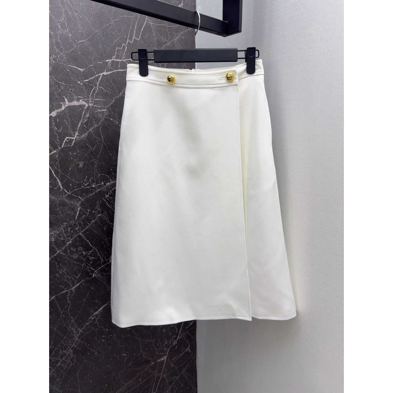 Valentino Cotton Skirt White