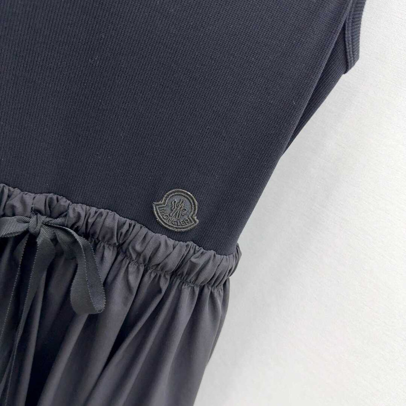 Moncler Cotton Blend Dress Black