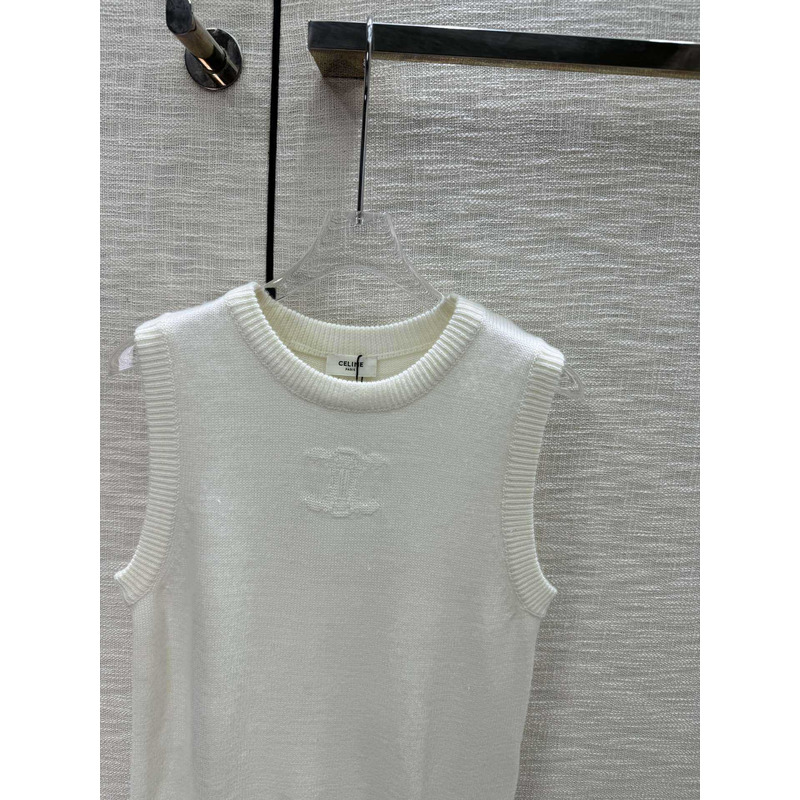 Ce**e logo tank top white