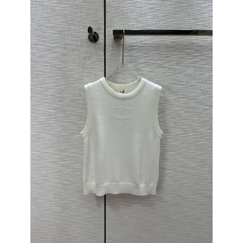 Ce**e logo tank top white