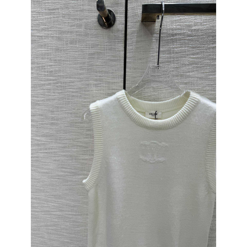 Ce**e logo tank top white