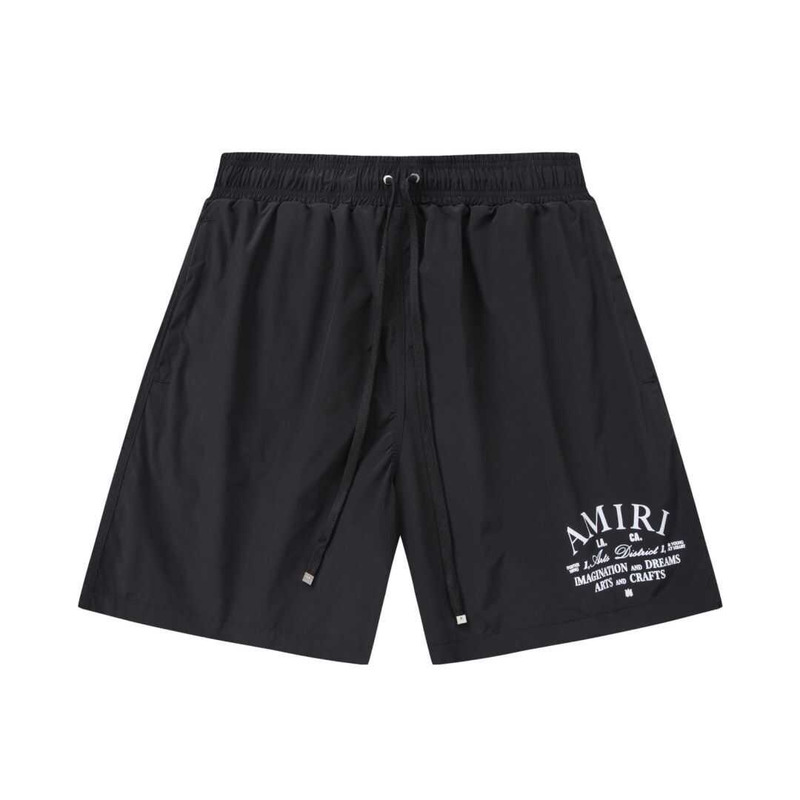 Amiri Printed Logo Shorts Black