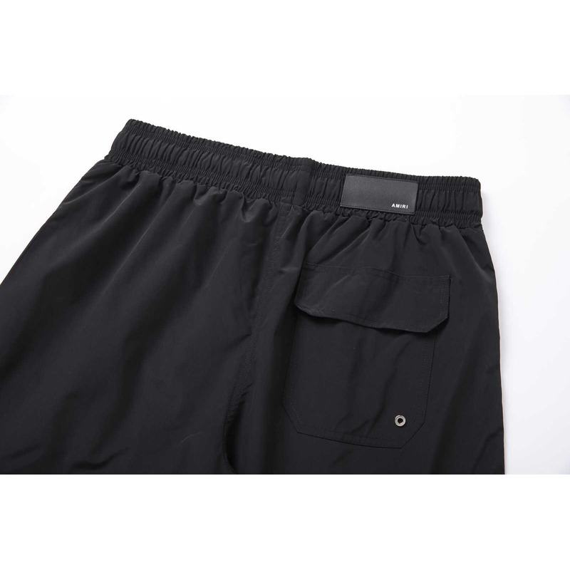 Amiri Printed Logo Shorts Black