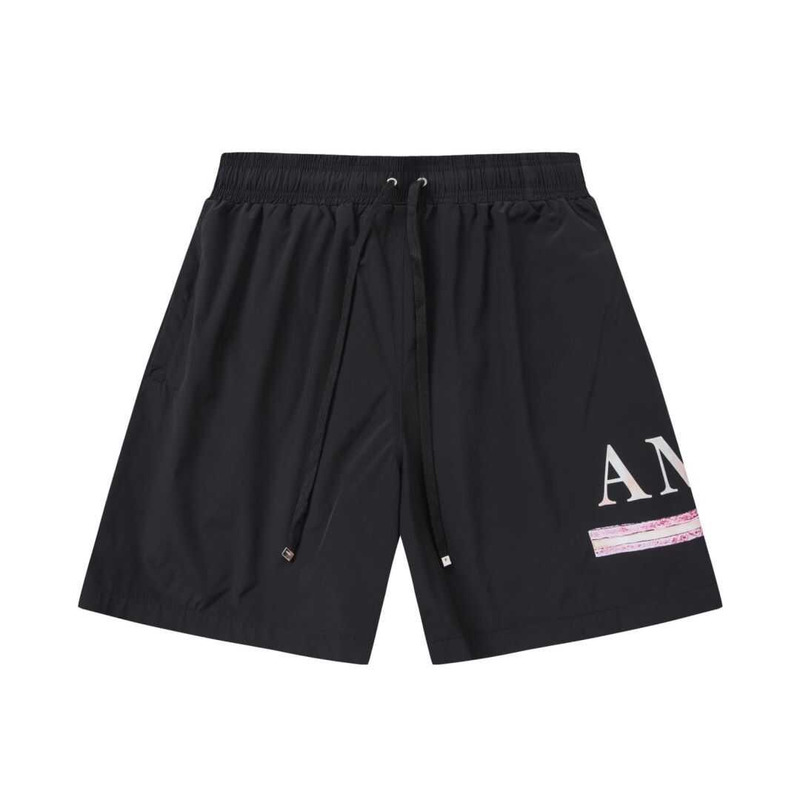 Amiri Printed Logo Shorts Black