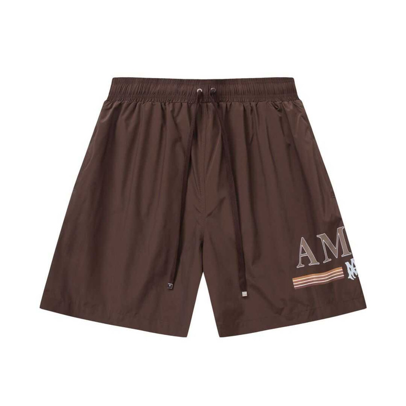 Amiri Printed Logo Shorts Brown