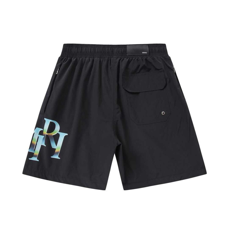 Amiri Printed Logo Shorts Black