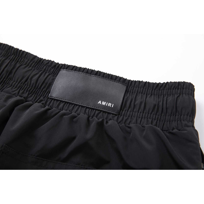 Amiri Printed Logo Shorts Black