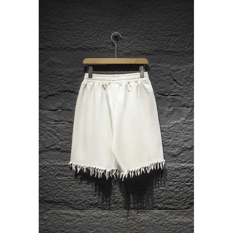 Ba*len*cia*ga embroidered cotton shorts white