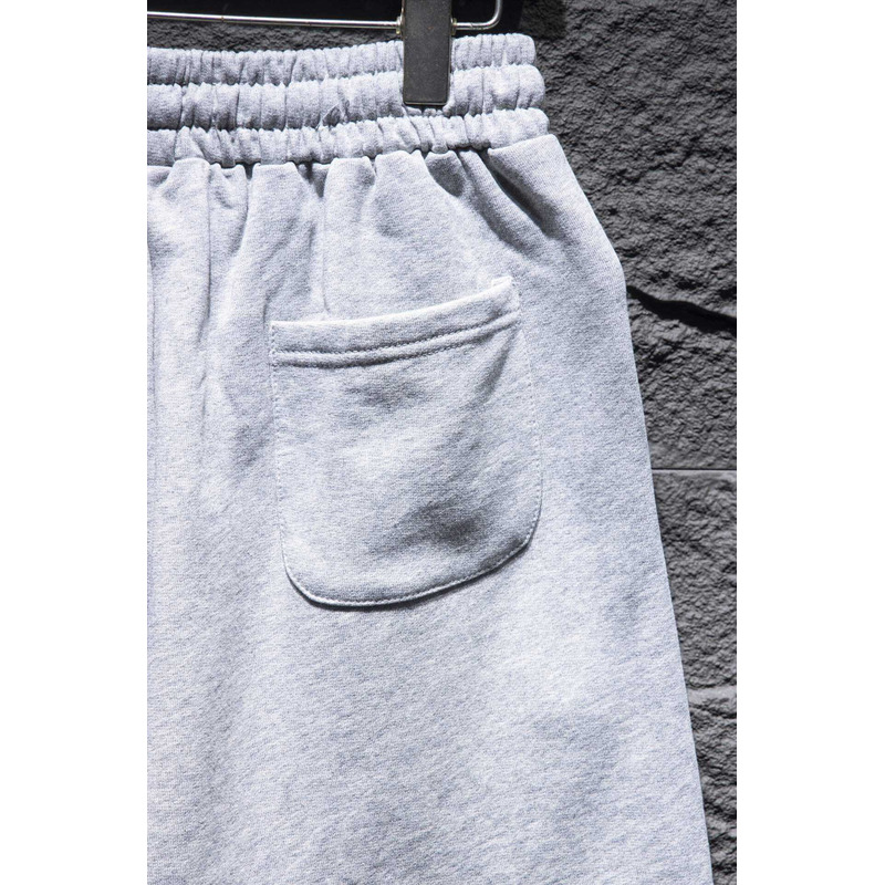 Chrome Heart Embroidered Cotton Shorts Grey