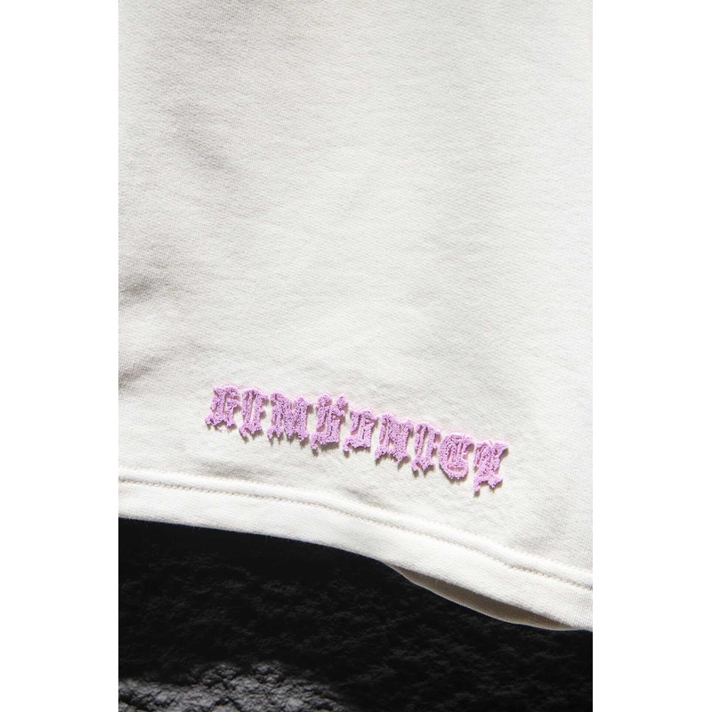 Chrome Heart  Embroidered Cotton Shorts White