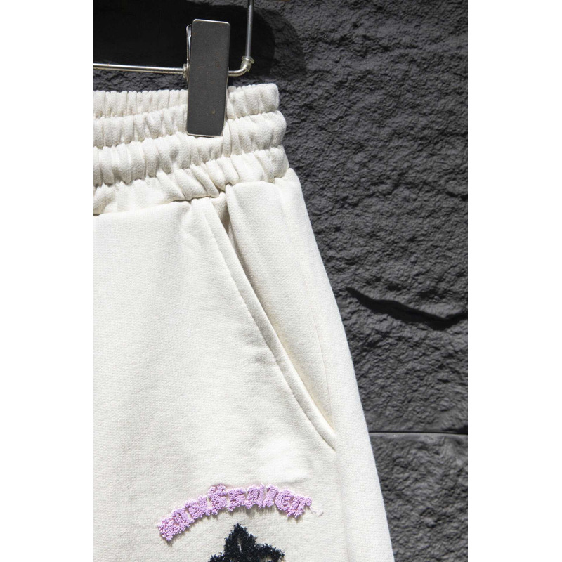 Chrome Heart  Embroidered Cotton Shorts White