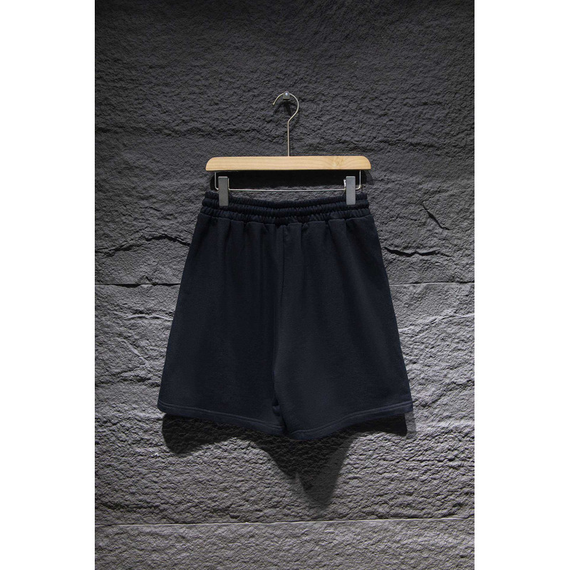 Chrome Heart  Embroidered Cotton Shorts Black