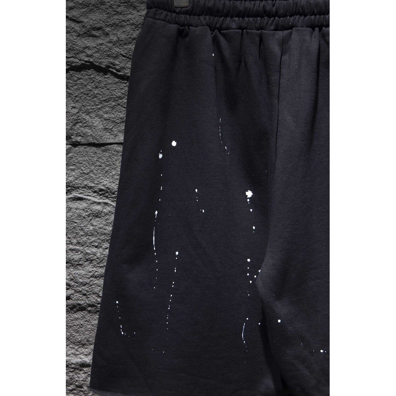 Chrome Heart  Embroidered Cotton Shorts Black