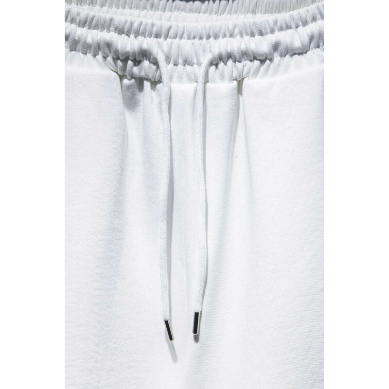 Chrome Heart  Embroidered Cotton Shorts White