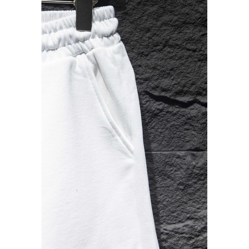 Chrome Heart  Embroidered Cotton Shorts White