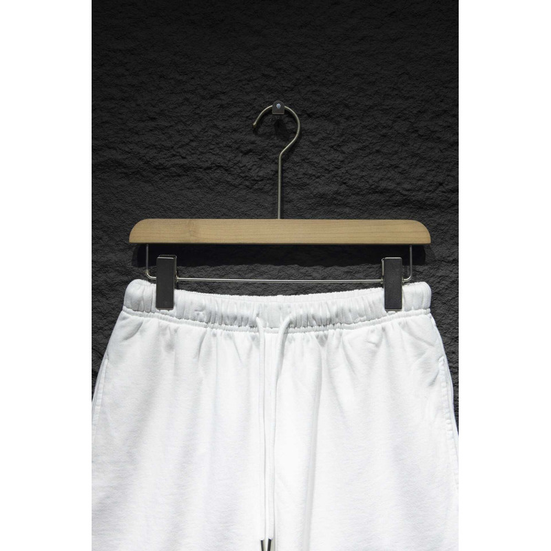 Chrome Heart Embroidered Cotton Shorts White