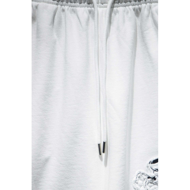 Chrome Heart Embroidered Cotton Shorts White