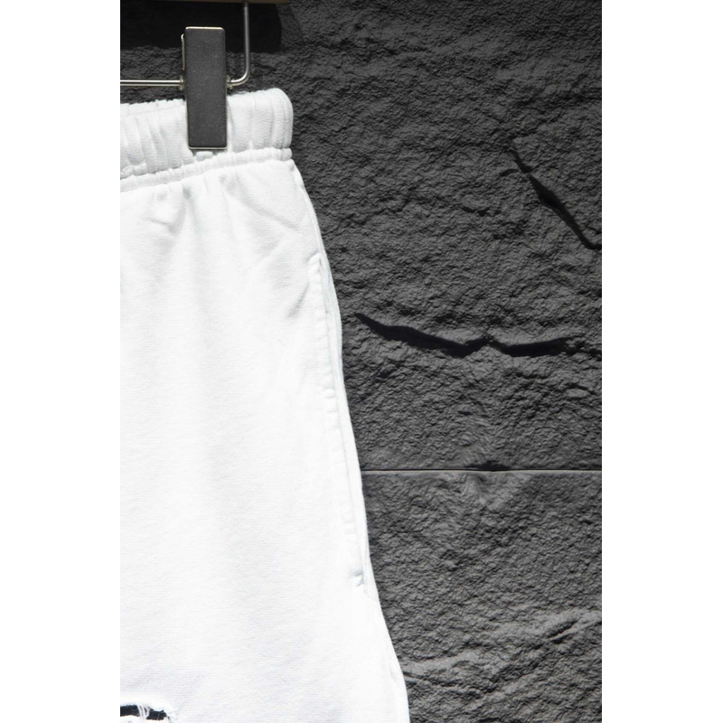 Chrome Heart Embroidered Cotton Shorts White