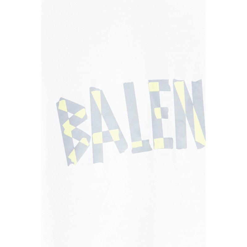 Ba*len*cia*ga sleeveless logo tank top black white