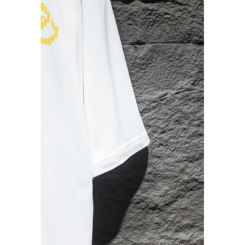 Ba*len*cia*ga logo printed cotton hoodie white