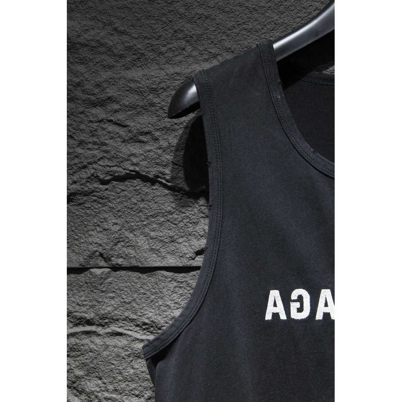 Ba*len*cia*ga sleeveless logo tank top black