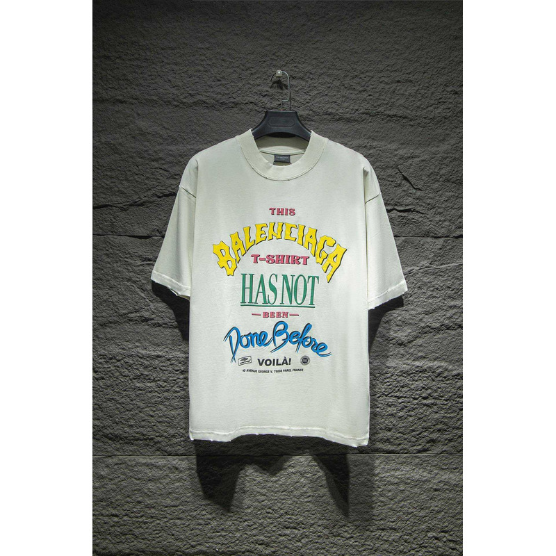 Ba*len*cia*ga logo print t-shirt white