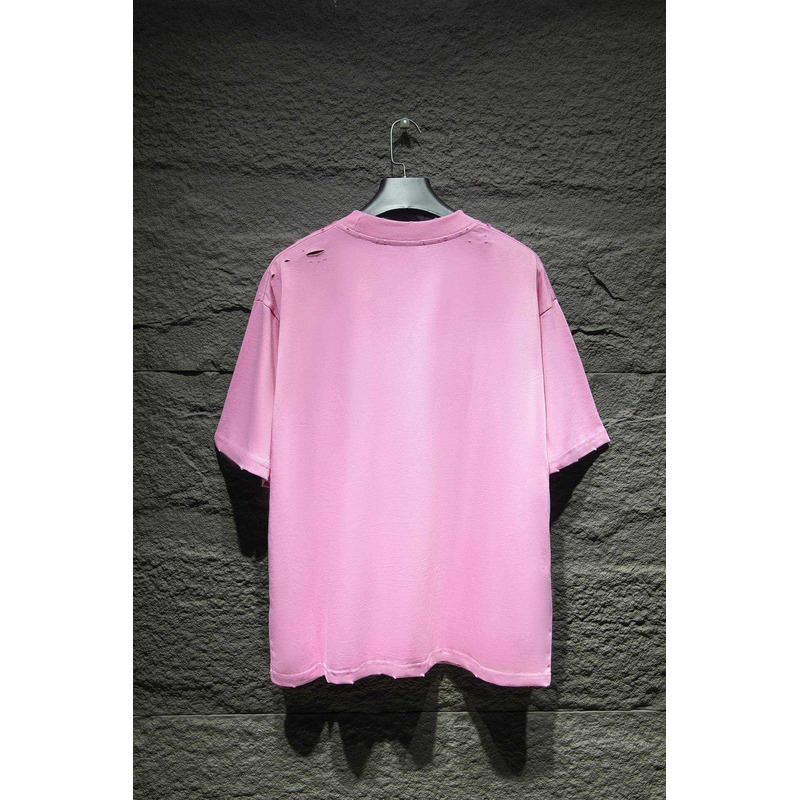 Ba*len*cia*ga logo print t-shirt pink