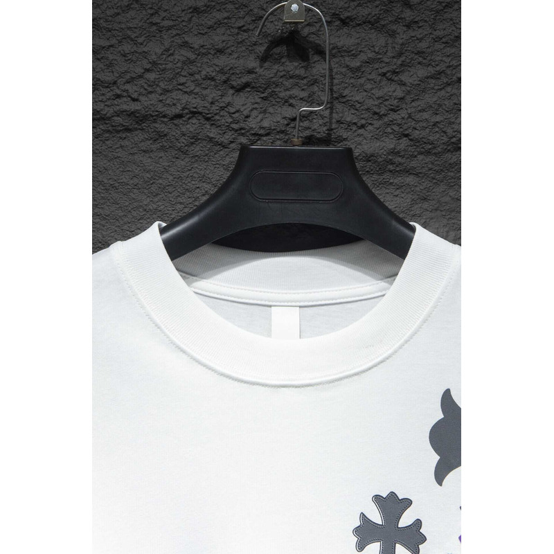 Chrome Heart Logo Cotton T-Shirt White