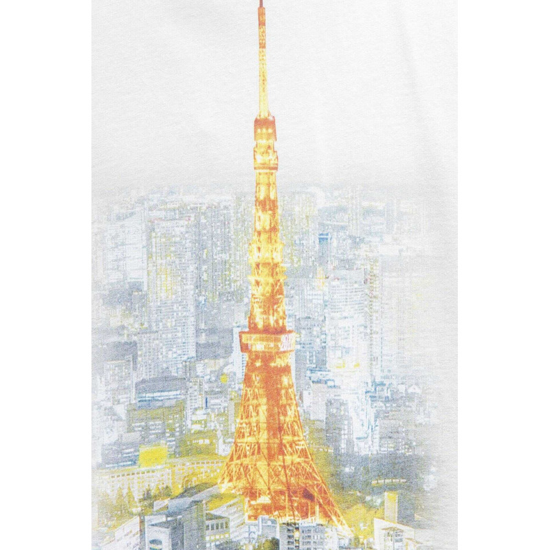 Ba*len*cia*ga tokyo tower night view t-shirt white