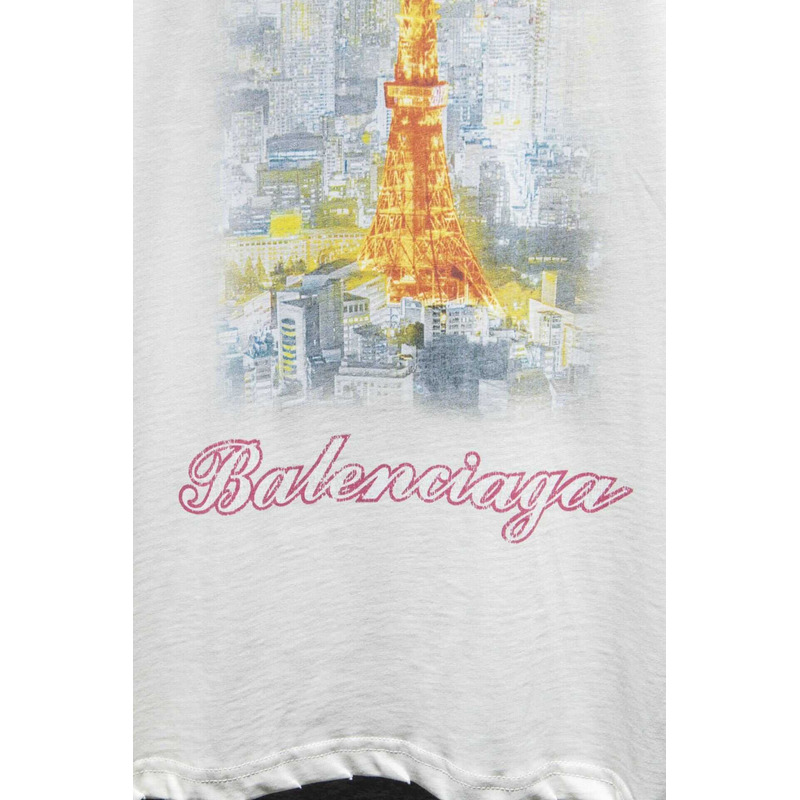 Ba*len*cia*ga tokyo tower night view t-shirt white