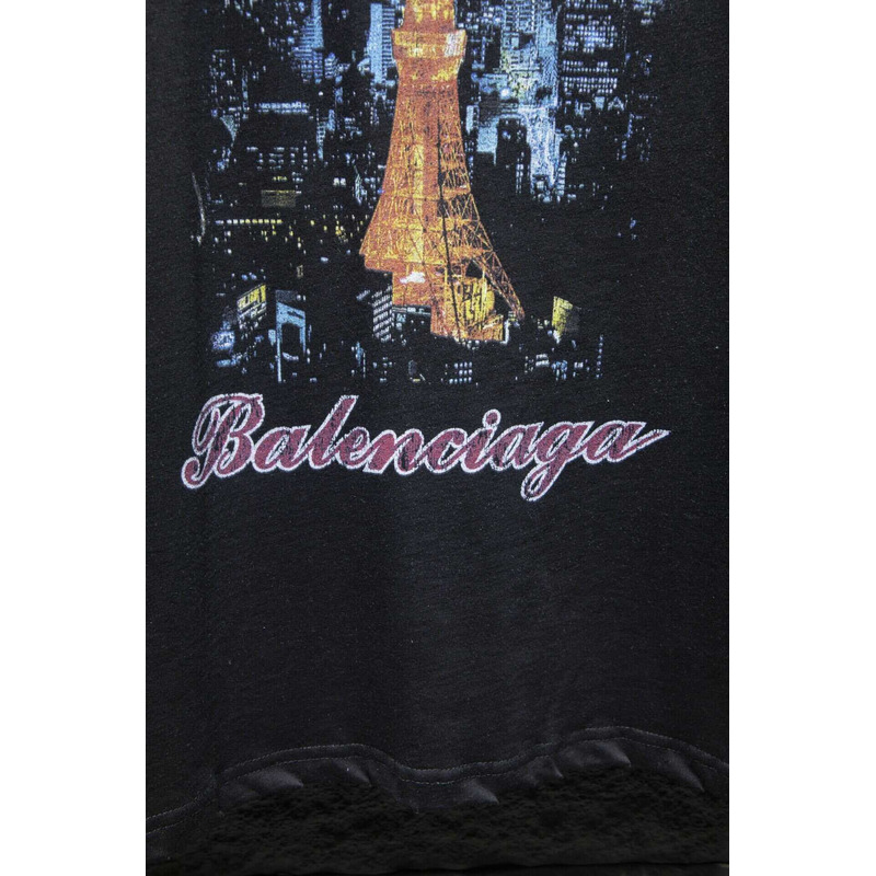 Ba*len*cia*ga tokyo tower night view t-shirt black