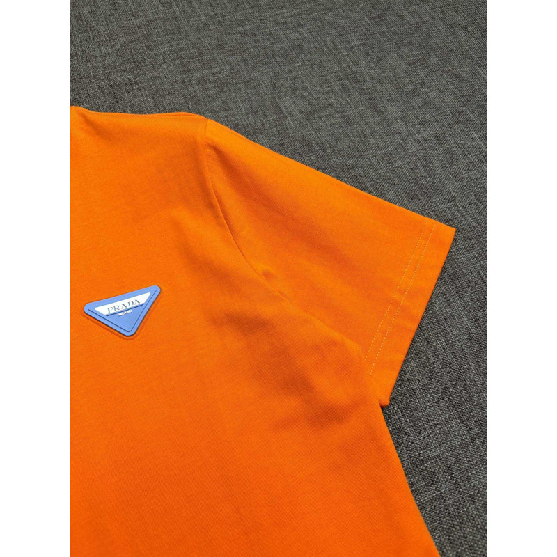 Pra*a cotton t-shirt luminous orange