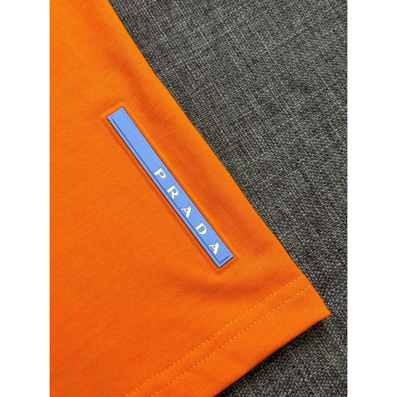 Pra*a cotton t-shirt luminous orange