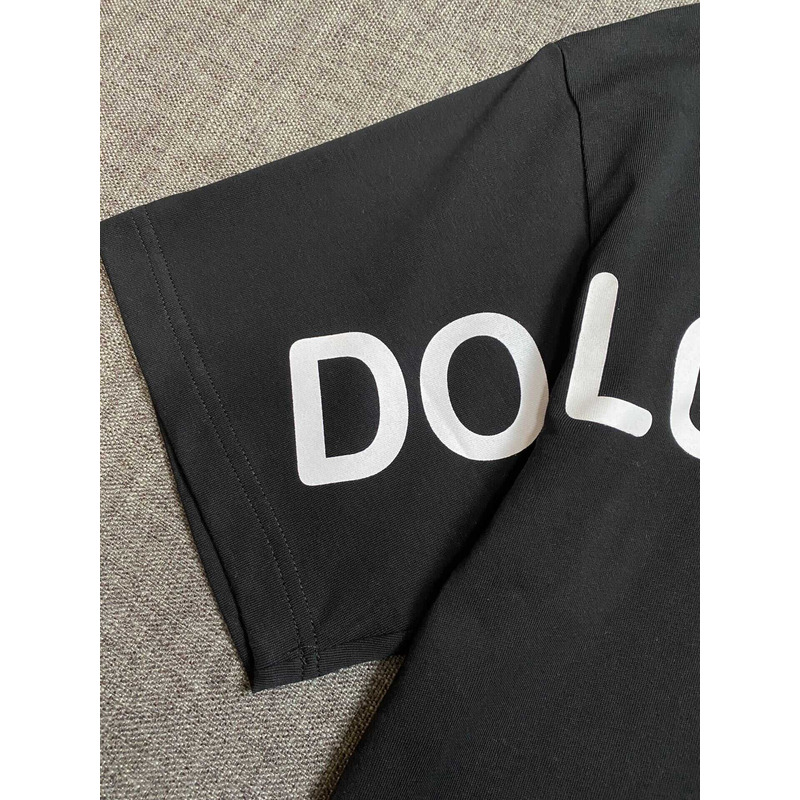 Dolce & Gabbana Short T-shirt With DG Logo Black