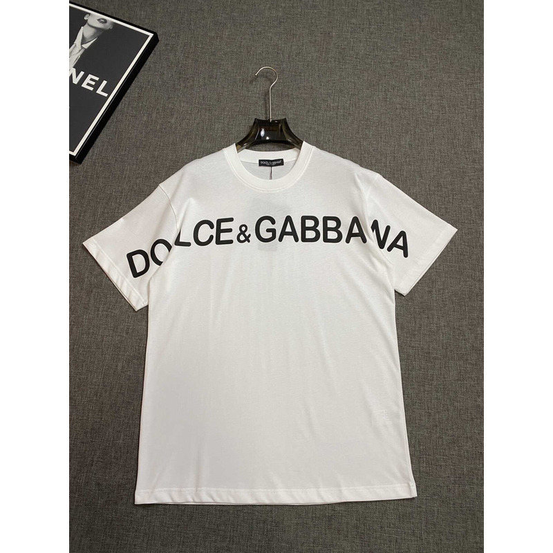 Dolce & Gabbana Short T-shirt With DG Logo White