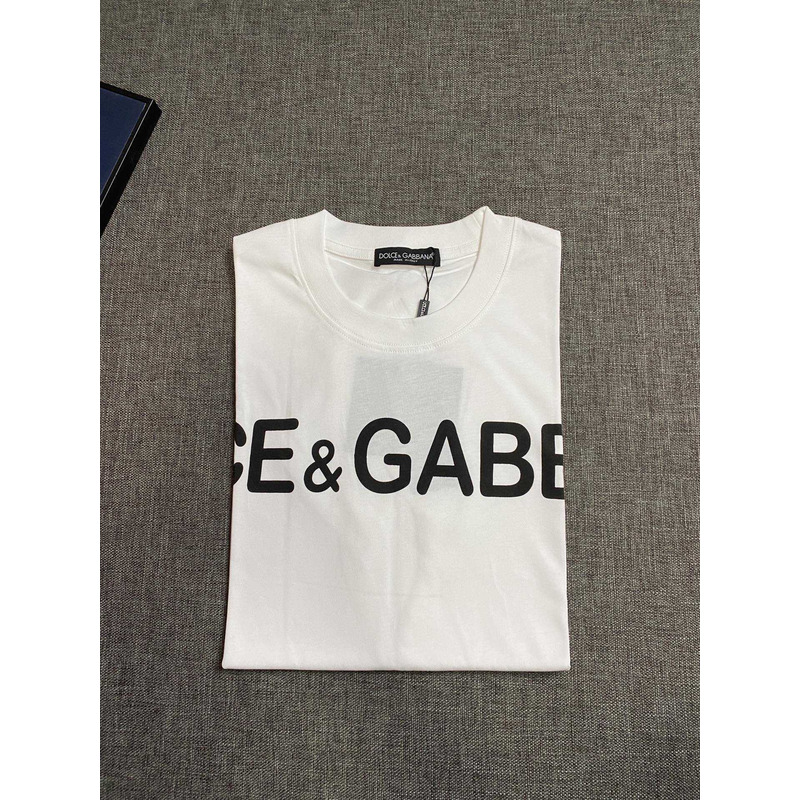 Dolce & Gabbana Short T-shirt With DG Logo White