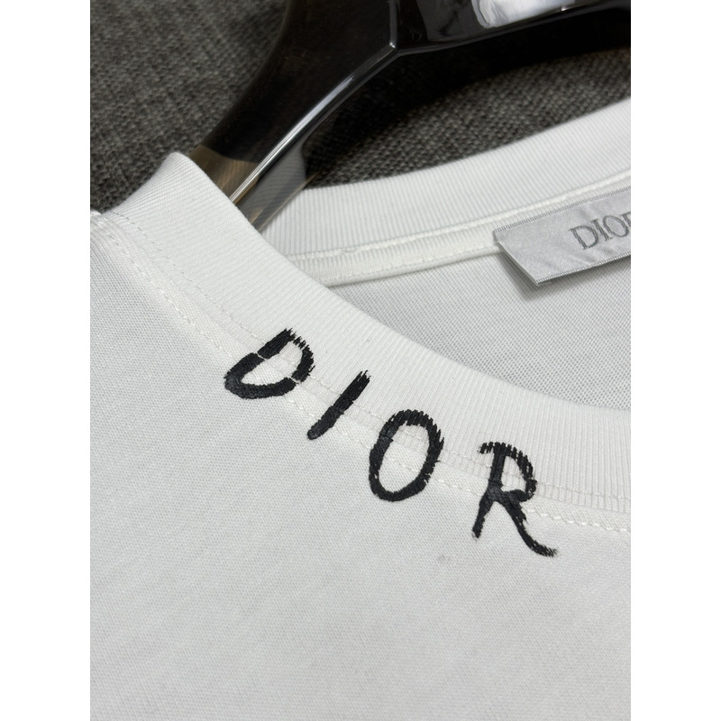 D*or dragonfly printed cotton t-shirt white