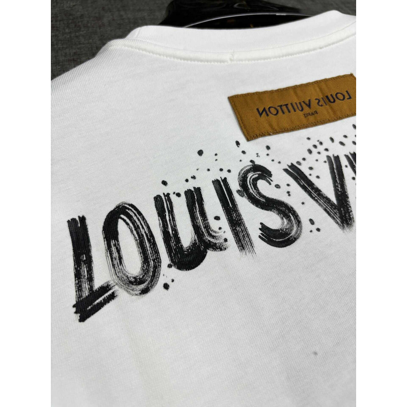 l**is V*t*n printed cotton t-shirt white