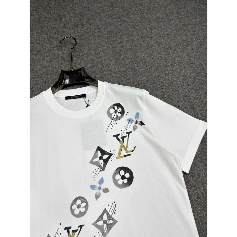 l**is V*t*n printed cotton t-shirt white