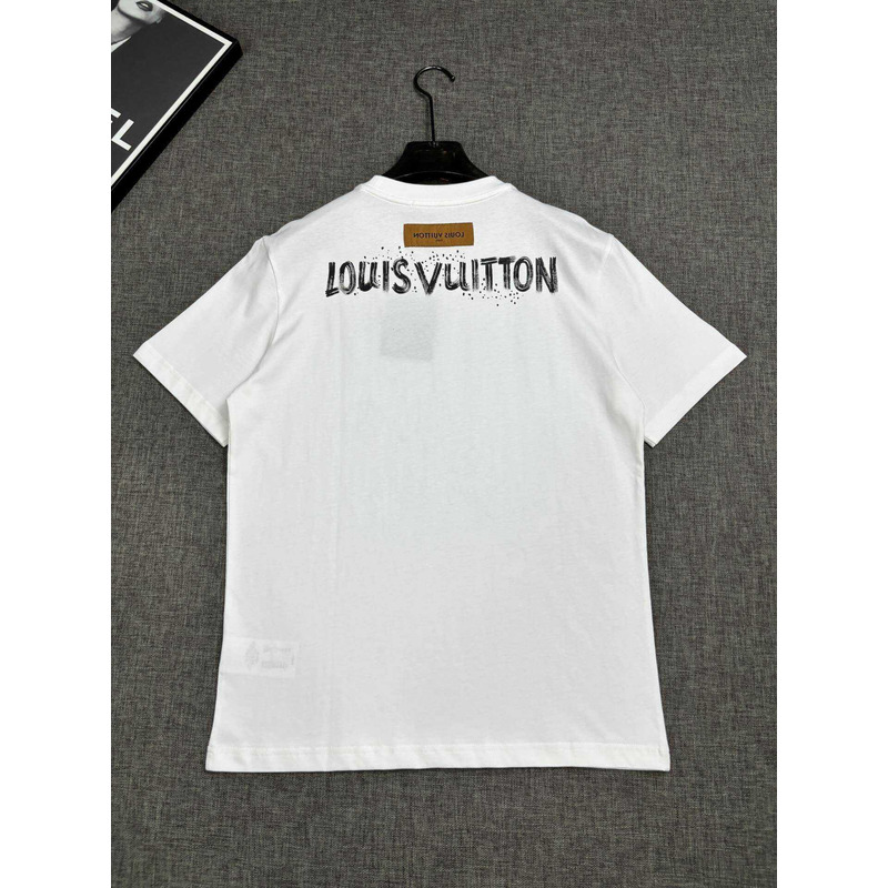 l**is V*t*n printed cotton t-shirt white