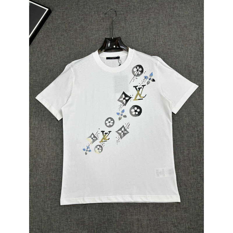 l**is V*t*n printed cotton t-shirt white