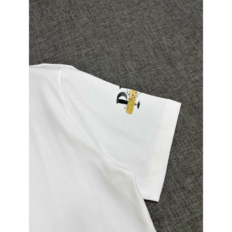 Pra*a printed cotton t-shirt white