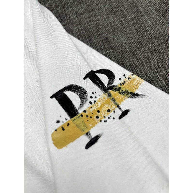 Pra*a printed cotton t-shirt white