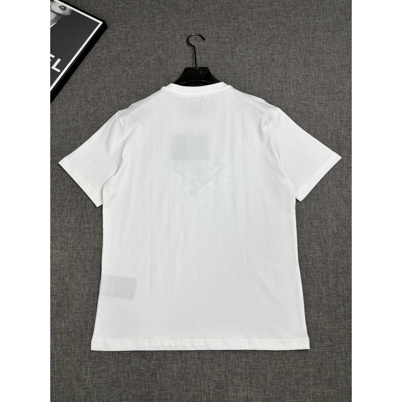 Pra*a embroidered cotton t-shirt white