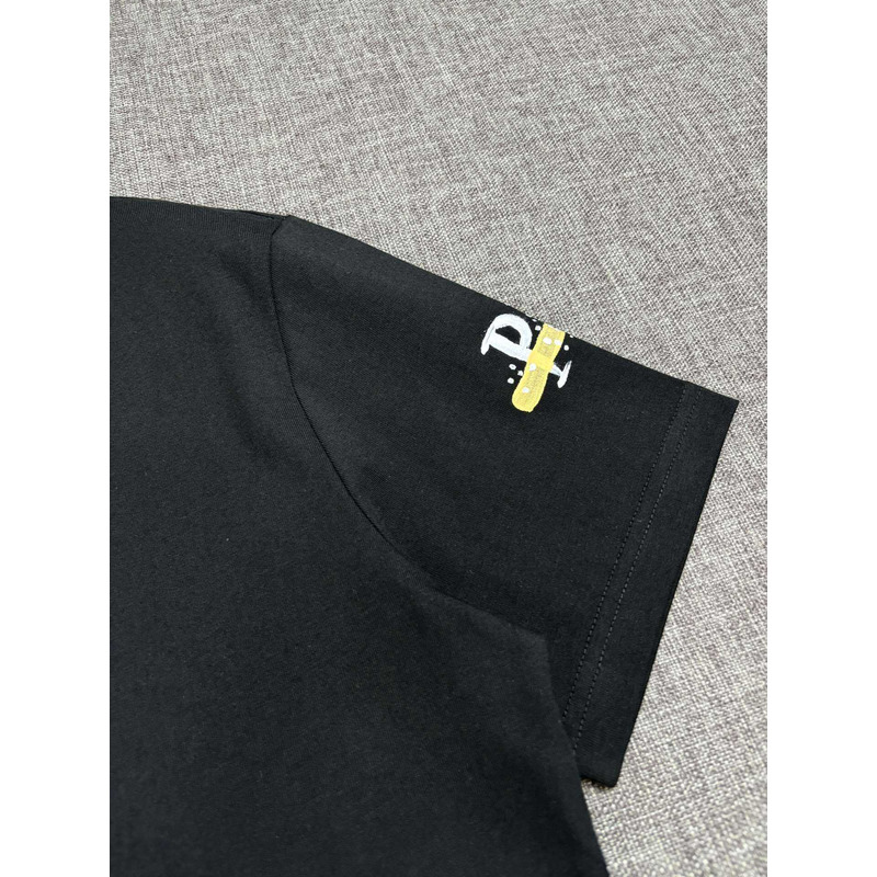 Pra*a printed cotton t-shirt black