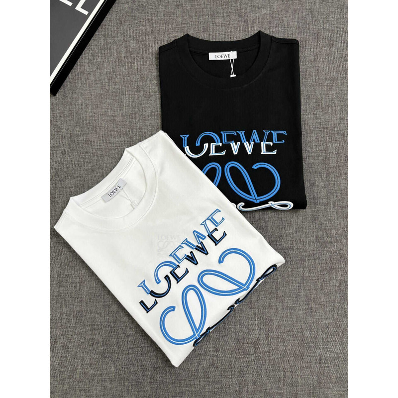 Loewe Relaxed Fit In Cotton T-Shirt Black