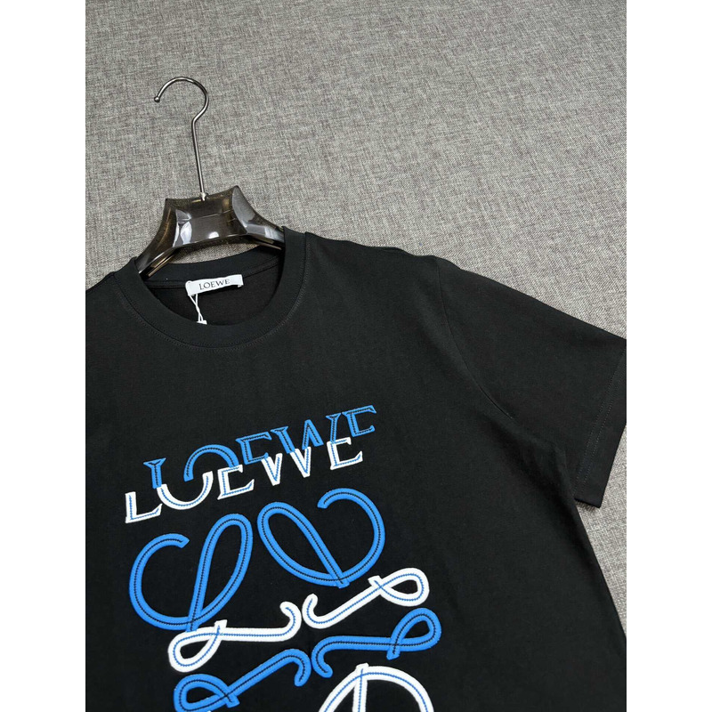 Loewe Relaxed Fit In Cotton T-Shirt Black