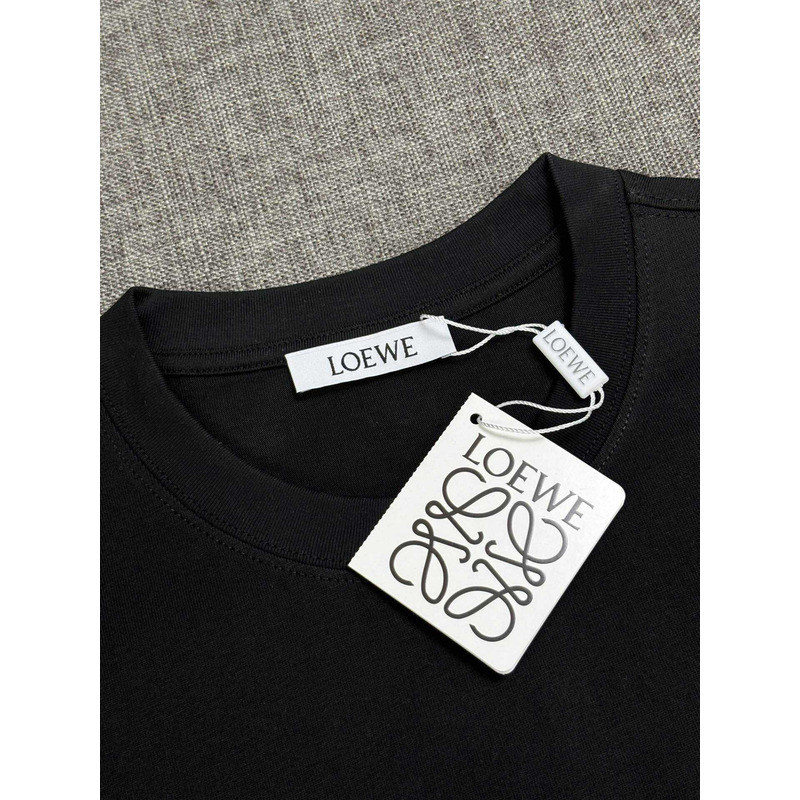 Loewe Relaxed Fit In Cotton T-Shirt Black