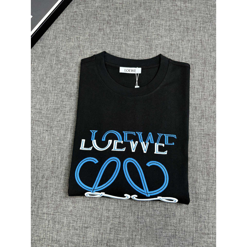 Loewe Relaxed Fit In Cotton T-Shirt Black