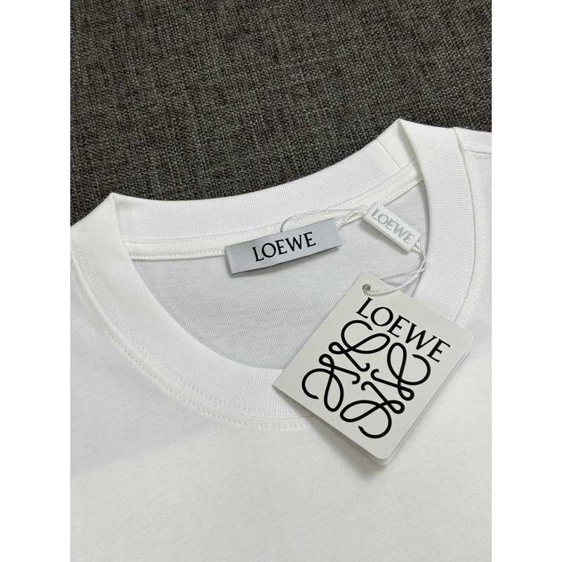 Loewe Relaxed Fit In Cotton T-Shirt White